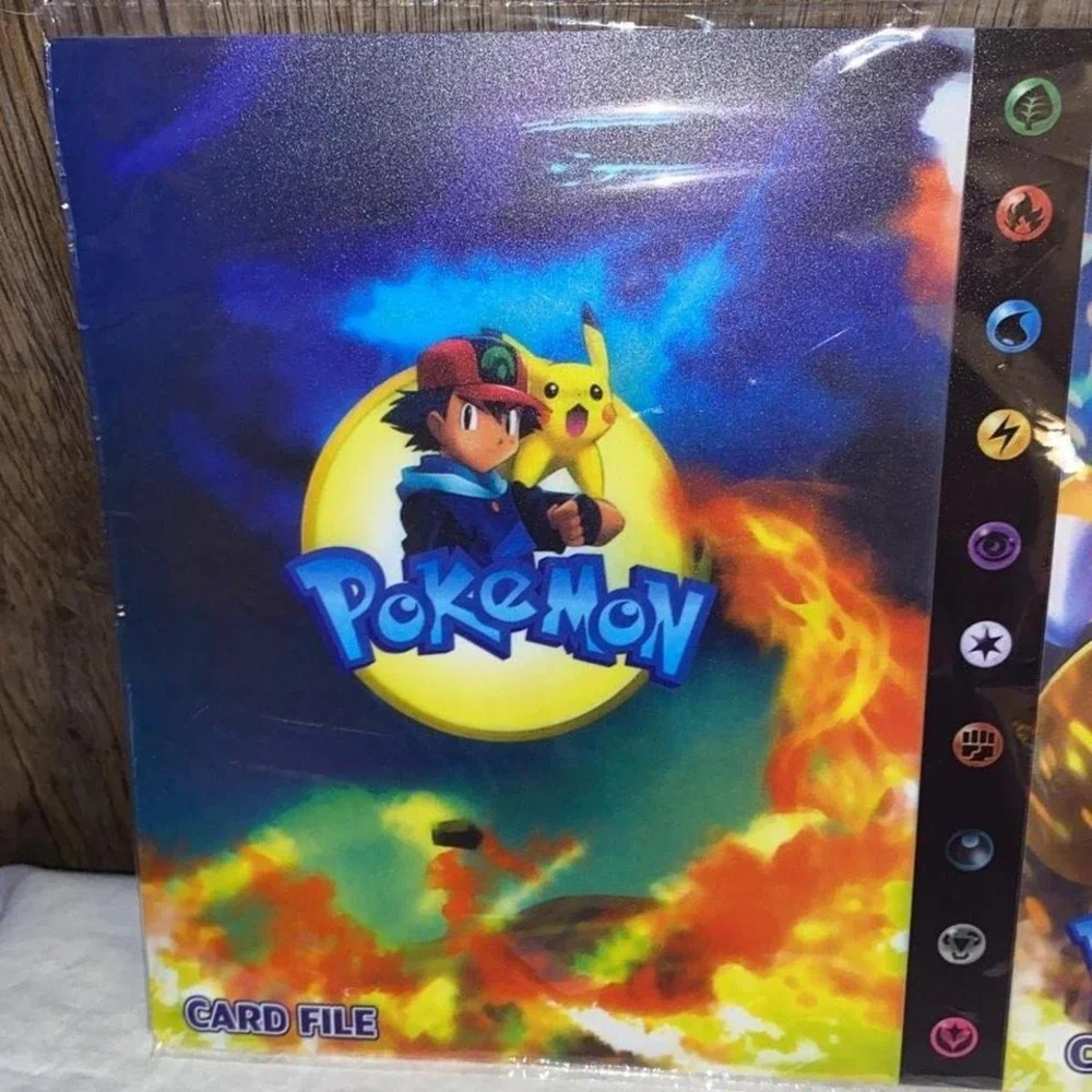 Pokémon trading card file, Charizard, Pikachu,‎ Ash Ketchum